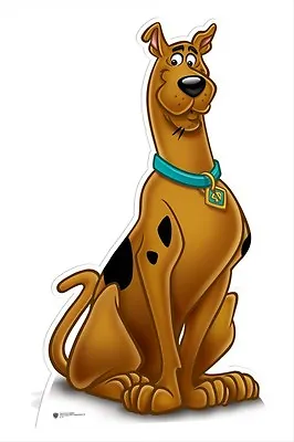 Scooby-Doo Lifesize CARDBOARD CUTOUT Standee Standup Cartoon Dog Great Dane Kids • £38.99