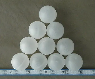 Ten ~ 1  Hollow Polypropylene Balls For 550 Paracord Monkey Fists~Made In USA • $8.75