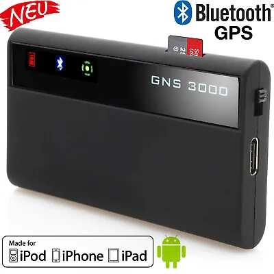 GNS 3000 GPS GLONASS Bluetooth GPS Mouse For IPhone IPad Android Logger Micro-SD • £110.71