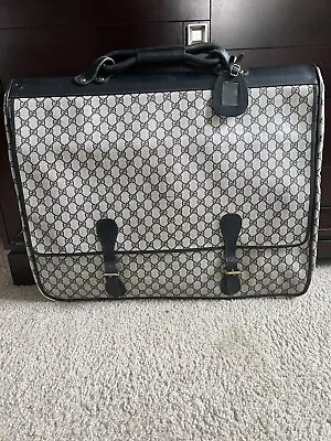 Gucci Monogram GG Garment Bag Double Sided Coated Canvas Travel. RARE! EUC. • $1275