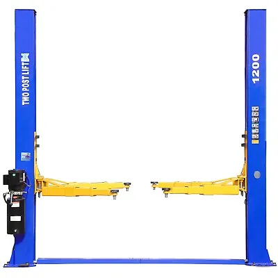 Two Post 1200 Auto Car Lift 12000 Lb. Capacity 220V Symmetric Floor Plate • $2899