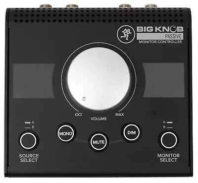 Mackie Big Knob Passive 2x2 Studio Monitor Controller Pristine Audio Quality • $59.95