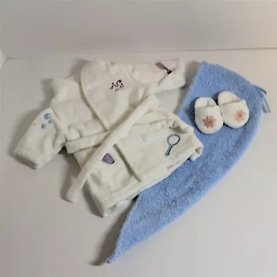 American Girl Spa Robe Slippers THICK Terrycloth High Quality 2002  New In Bag • $40