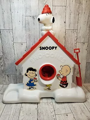 Vintage Original 1985 Snoopy Sno-Cone Machine Peanuts Snow Cone Maker Shaved Ice • $14.99