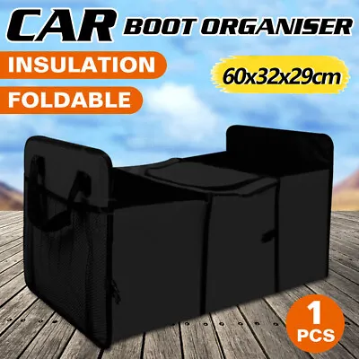 Trunk Cargo Organizer Folding Storage Collapse Bag Bin For Car Truck SUV RV Boat • $15.80