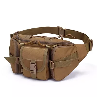 Tactical Fanny Pack Bumbag Waist Bag Military Hip Belt Outdoor Hiking Fishing • $13.49