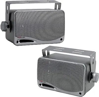 3Way Waterproof Marine Box Speaker System 3.5  200 Watt Dual Indoor Outdoor • £42.50