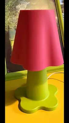 Vintage Ikea Mammut Bedside Lamp Green & Pink Morten Kjelstrup Fully Working • £35