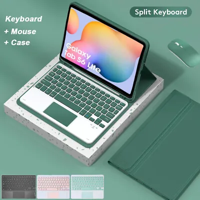For Samsung Galaxy Tab S6 Lite A9 Plus A8 A7 Tablet Touchpad Keyboard Case Mouse • $17.21