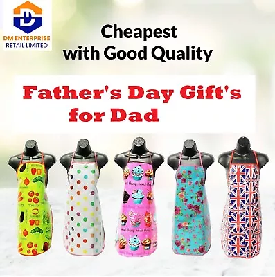 Father's  Day Gifts For Dad  Kitchen Baking PVC Aprons • £3.79