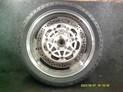 2002 02 Kawasaki Vulcan 1500 Vn1500p Mean Streak 17  Front Wheel Mag Rim Rotors • $130.50