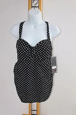 Maternity Oh Baby By Motherhood Size S Small Women's Dot Tankini Beach Swim NWT  • $19.99