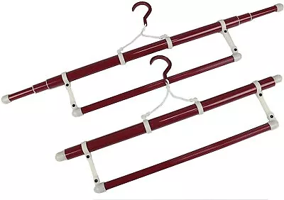 Japanese Kimono Hanger Haori Obi Yukata Hakama Telescopic Type Set Of 2 125cm JP • £39.55