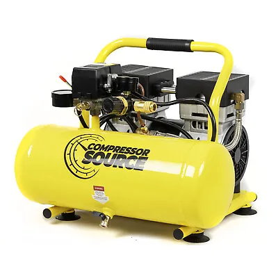 Hand Carry Portable Air Compressor 2 Gallon 1 HP Oil Free Ultra Quiet 125 Psi • $184.95