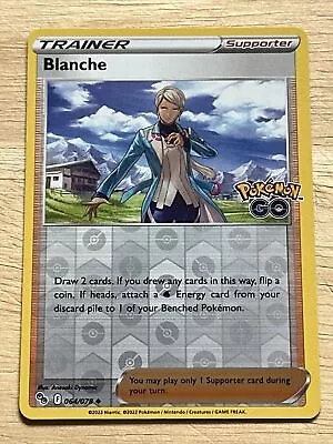 $2.20 • Buy Blanche - 064/078 - Reverse Holo - Pokemon Go - NM/M - Pokemon Card