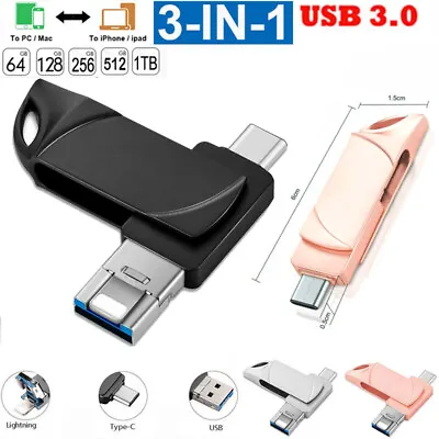 USB 3.0 Flash Drive Memory Stick U-Disk Backup For IPhone OTG Micro Android Lot • $13.59