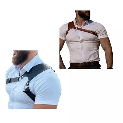 Men Body Chest Harness Belt Men Exotic Apparel Muscle Protector Clubwear Costume • $19.36