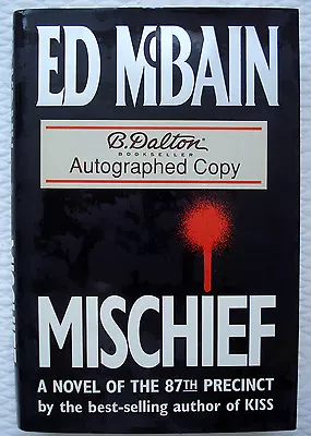 Mischief SIGNED McBain Novel 87th Precinct 1st/ 1st Hardcover DJ Crime • $12.99