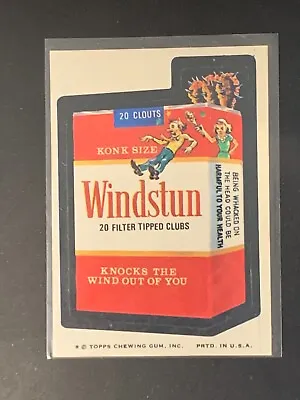 1974 Topps Wacky Packages 9th Series 9 Windstun Cigarettes EX+ • $2.49