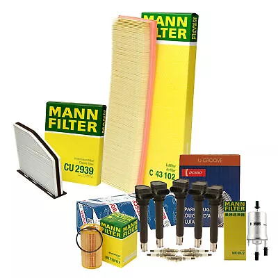 Mann Filters Bosch 5 Coil Denso 5 Double Platinum Spark Plug Tune Up Kit For VW • $194.95