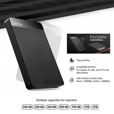 1TB 2TB 4TB Portable External Hard Drive Desktop Storage HDD For Mac Xbox PC PS4 • £42.39