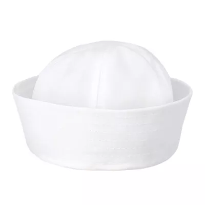 Child/Adult White Doughboy Navy SAILOR Fishing Marine Popeye Costume Hat Cap • £5.39