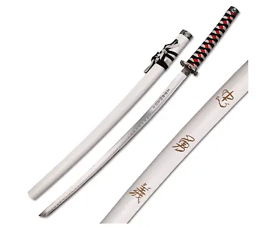 40  White Dragon SAMURAI NINJA Bushido KATANA Japanese Sword Carbon Steel Blade • $32.99