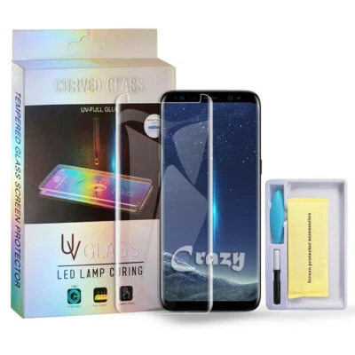 $10.99 • Buy UV Tempered Glass Screen Protector Samsung Galaxy Note 8 9 10 20 Plus S23 Ultra