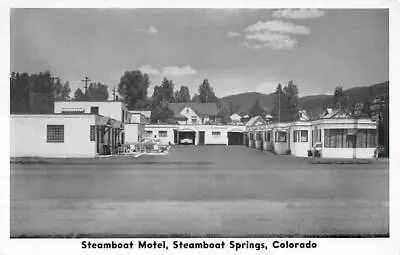 Steamboat Springs Colorado CO    STEAMBOAT MOTEL~Guy Nefzger  ROADSIDE Postcard • $5.88