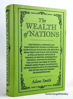 THE WEALTH OF NATIONS Adam Smith Book I To V Faux Leather Flexi Bound Brand NEW • $43.11