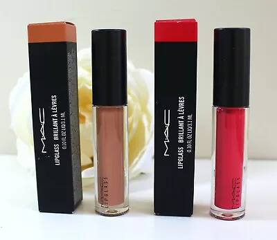 MAC Lipglass - CHOOSE YOUR SHADE - Full Size 0.1 Oz New In Box - Free Shipping • $17.49