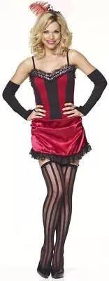 Saloon Girl Burlesque Fancy Dress Outfit Costume • £31