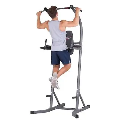 Full Body Power Tower Pull-Ups Chin-Ups Knee Raises Dip Station Push-Ups Gym • $118.92