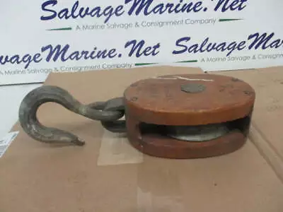 Vintage Iron Busher 7  Marine Wooden Pulley • $114