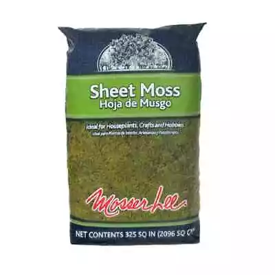 Sheet Moss Soil Cover 325 Sq. In. Hoja De Musgo Houseplants Crafts Hobbies • $11.46