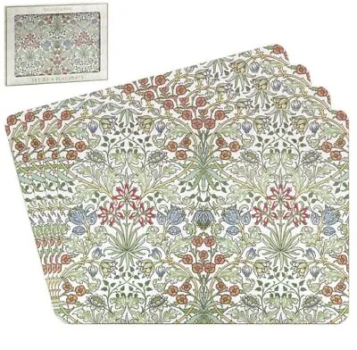 Official William Morris Hyacinth Multi Set Of 4 Placemats Table Mats New • £12.95