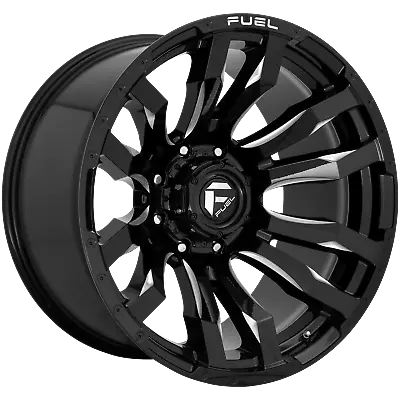 17x9 Fuel D673 BLITZ GLOSS BLACK MILLED Wheel 8x180 (1mm) • $331