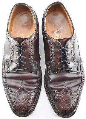 $114 • Buy Florsheim 9.5d #8 Shell Cordovan Longwing V Cleat Vintage Shoes 93605