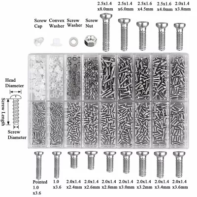 $7.55 • Buy 1000pcs/Set Watch Repair Kit Screws Nut Screwdriver Glasses Sunglasses Tool AU