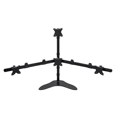 15  To 30  Quad LCD Monitor Desk Mount Free Standing Fully Adjustable 4 Screens • $217.73