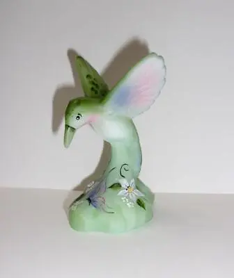 Fenton Glass Jadeite Jade Green Butterfly Beauty Hummingbird Ltd E #26/45 Kibbe • $172.22