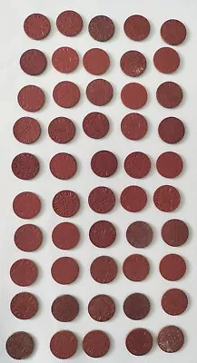 Lot Of 50 Vintage World War II OPA Red 1 Point FOOD RATIONS TOKENS • $20