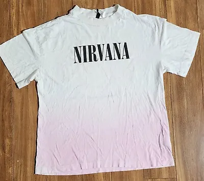 Nirvana H&M Divided T-Shirt Women’s Sz Small 90's Music Tee Collectible  • £14.60