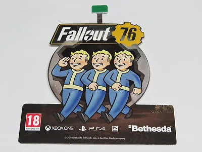 Fallout 4 Shelf Wobbler Official Merchandise Promo Store Shop PS4 PC Xbox One • £12.99