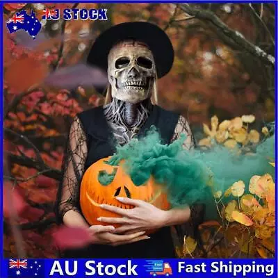 Halloween Scary Skull Mask Silica For Halloween Party Masquerade (Red) • $19.55