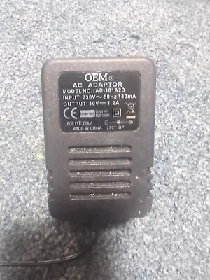 Oem Ad-101a2d Ac/dc Power Supply Adapter 10v 1.2a Uk Plug • £7.50