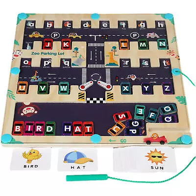 Magnetic Alphabet Maze Board Fine Motor Skills Montessori Toys Sorting Maze • $45.62