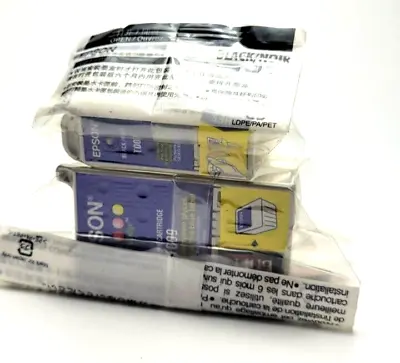 £15 • Buy UNBOXED Genuine OEM Epson 1x T007 1x T009 Printer Ink Cartridges - Black/Colour
