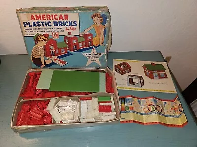 Vintage American Plastic Bricks By Elgo Set No. 71 W/Box & Inserts • $70