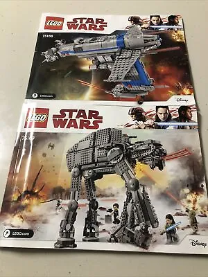 Lot Of 2 Lego Star Wars Instruction Manuals Only - 75189 75188 • $45